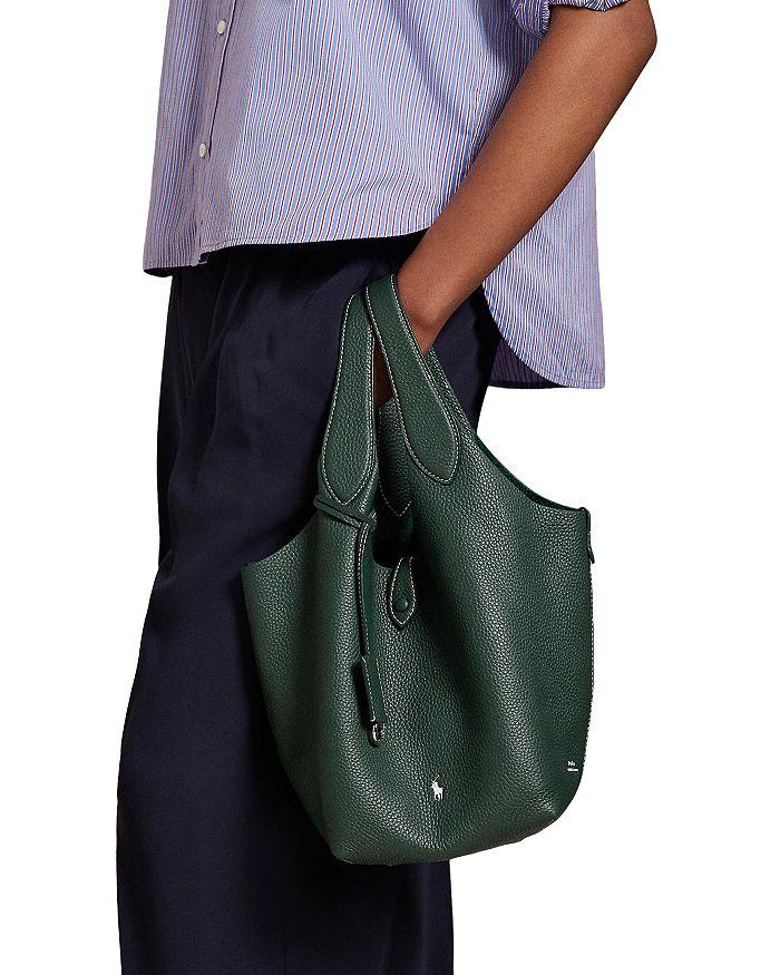 Ralph Lauren Polo Play Medium Leather Tote