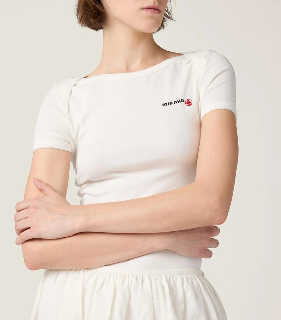Miu Miu x Petit Bateau Slim Logo Bodysuit 4