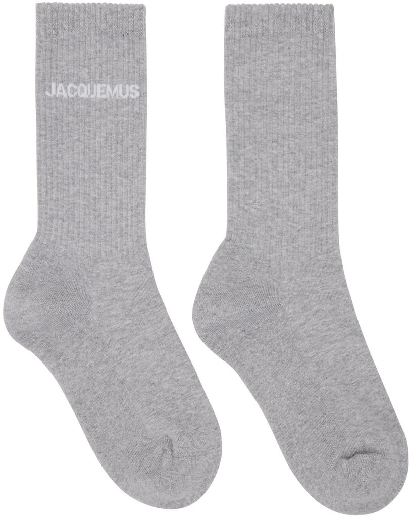 JACQUEMUS Gray Les Classiques 'Les chaussettes Jacquemus' Socks