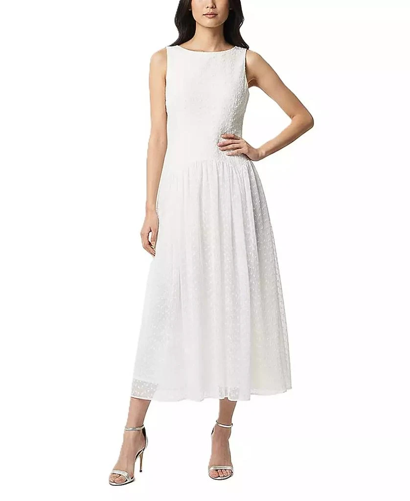 taylor embroidered dress Taylor Women's Embroidered Drop Waist Boat Neck Dress - Dresses & Skirts -  Free Shipping