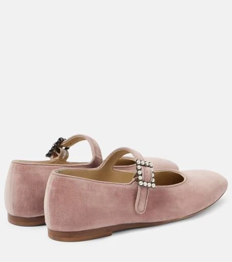 Le Monde beryl Velvet Mary Jane flats 2