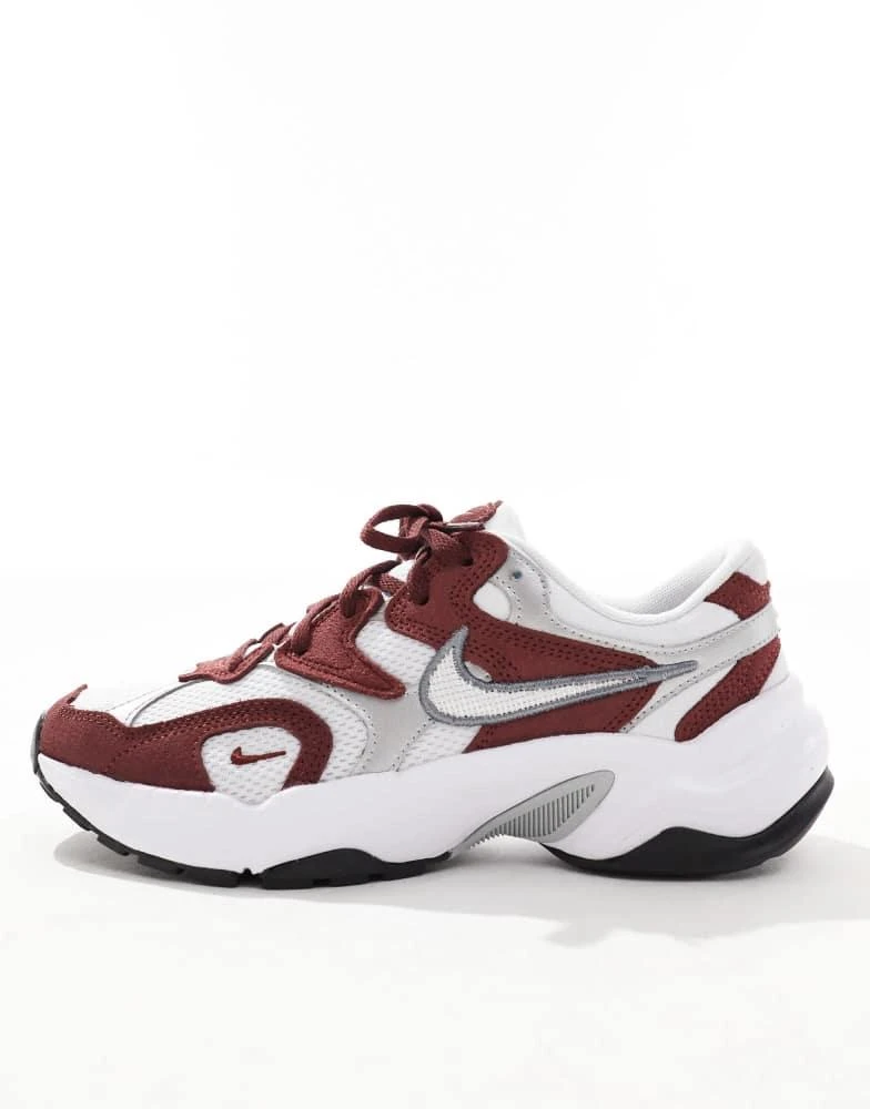 NIKE Nike AL8 trainers in burgundy and white 2