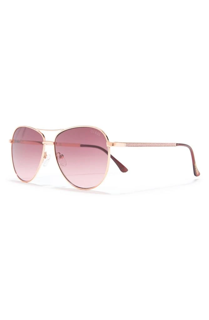GUESS 58mm Aviator Sunglasses 2