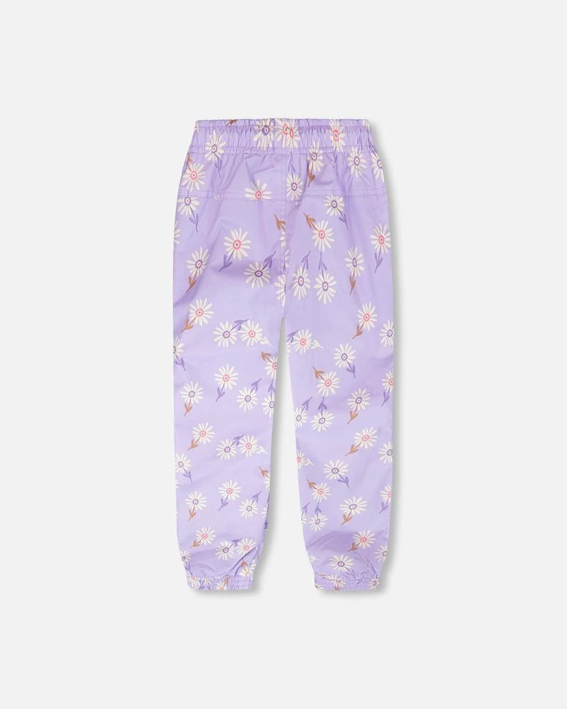 Deux par Deux 3-in-1 Two-Piece Mid-Season Outerwear Set Purple Daisy Print 6