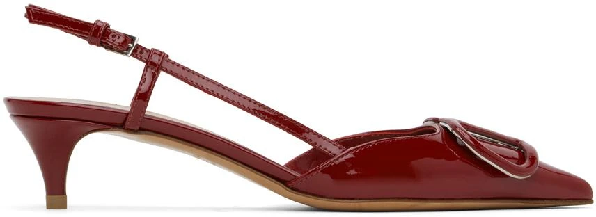 Valentino Red VLogo Signature Slingback Heels 1