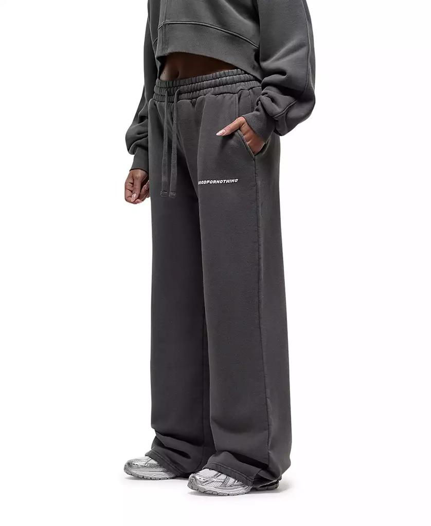 Good For Nothing Women's Vintage Grey Relaxed Joggers