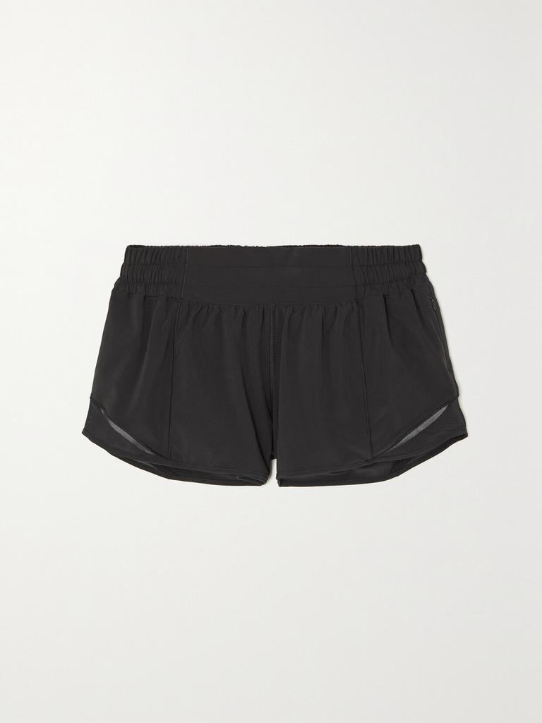 Lululemon Hotty Hot 低腰网布拼接弹力再生 Swift™ 面料短裤（长度：2。5 英寸）  - US8