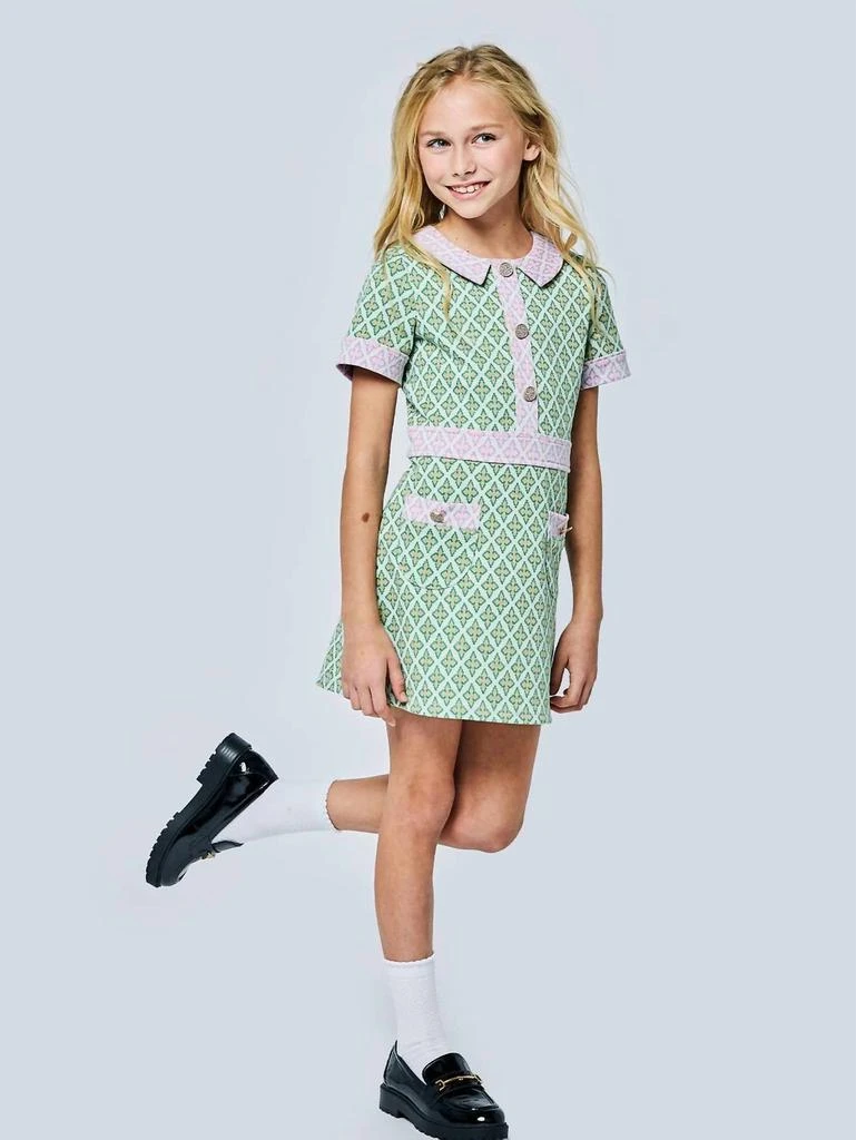 Hannah Banana Hannah Banana - Girl's Two Tone Mod Dress 3