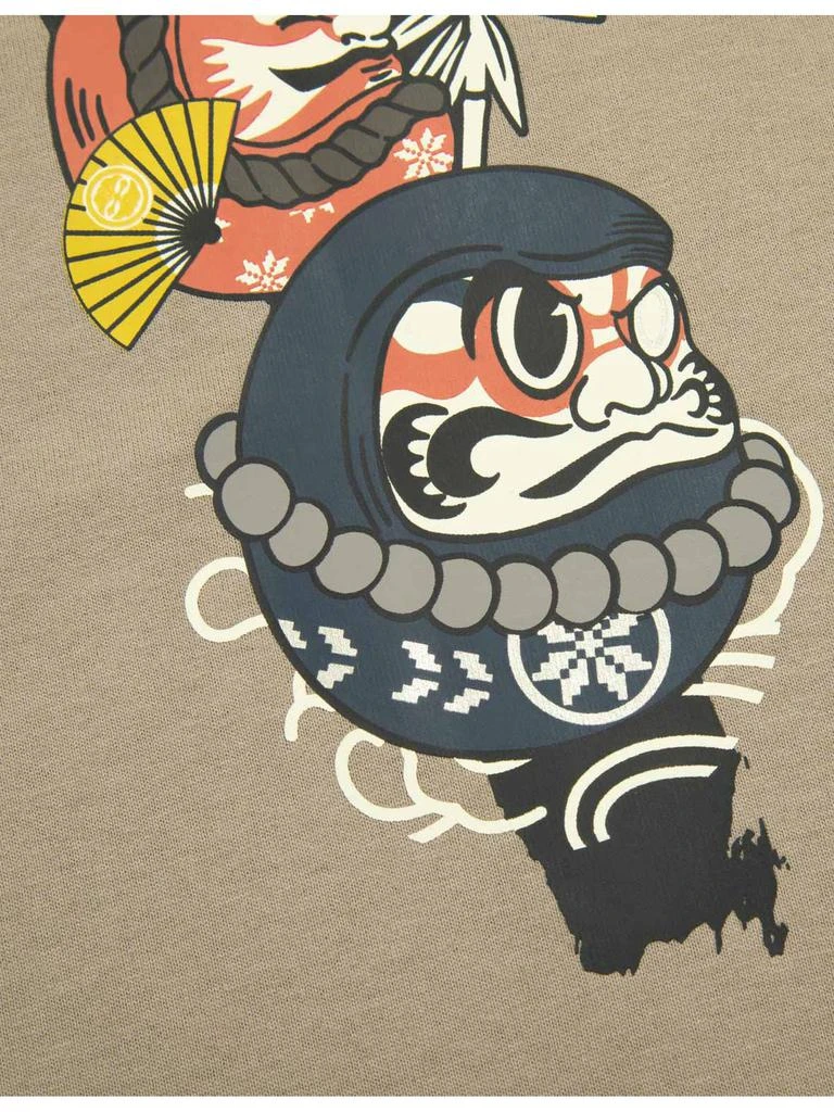 Evisu Kumadori Daruma Daicock Print T-shirt 4