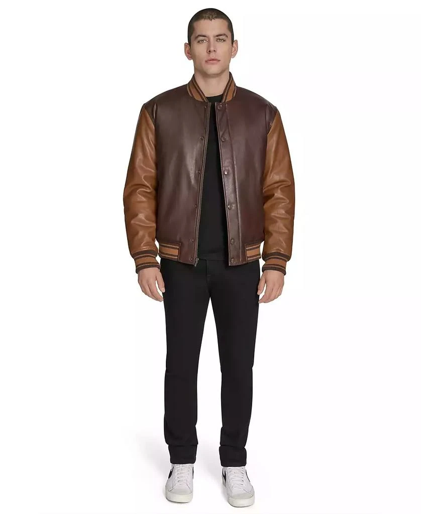 CHAMPION Men
s Faux Leather Varsity Jacket 3