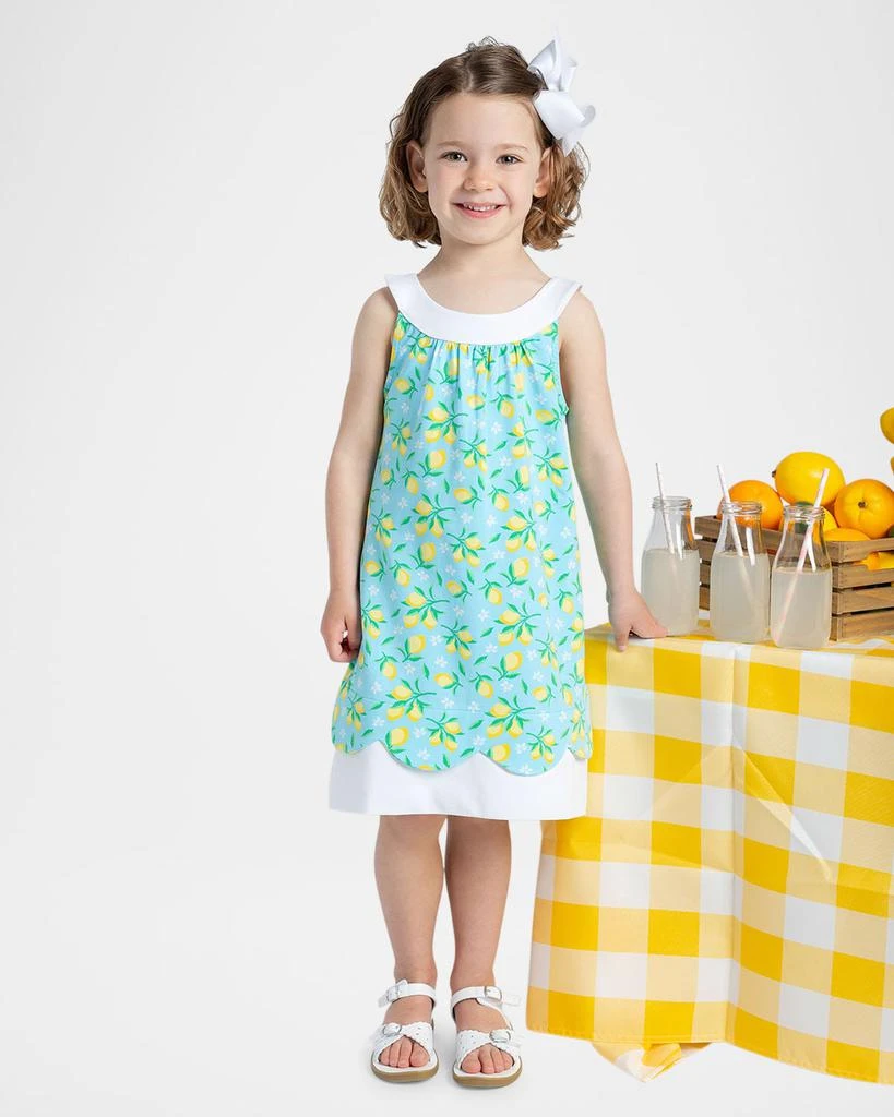 Florence Eiseman Girl's Sleeveless Lemon-Print Dress, Size 2-6 2