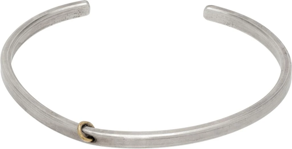 Title of Work Silver Mixed Metal Cuff Bracelet 2