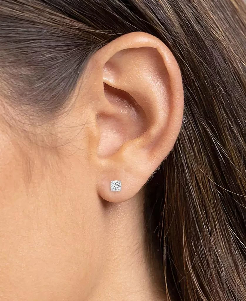 Giani Bernini Cubic Zirconia Infinity Pendant Necklace & Solitaire Stud Earrings in Sterling Silver, Exclusively at Macy's 2