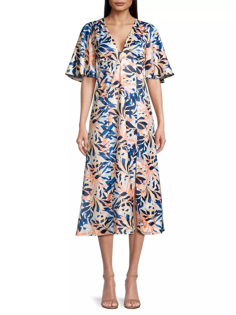 Laundry by Shelli Segal Tropical-Print Midi-Dress 3