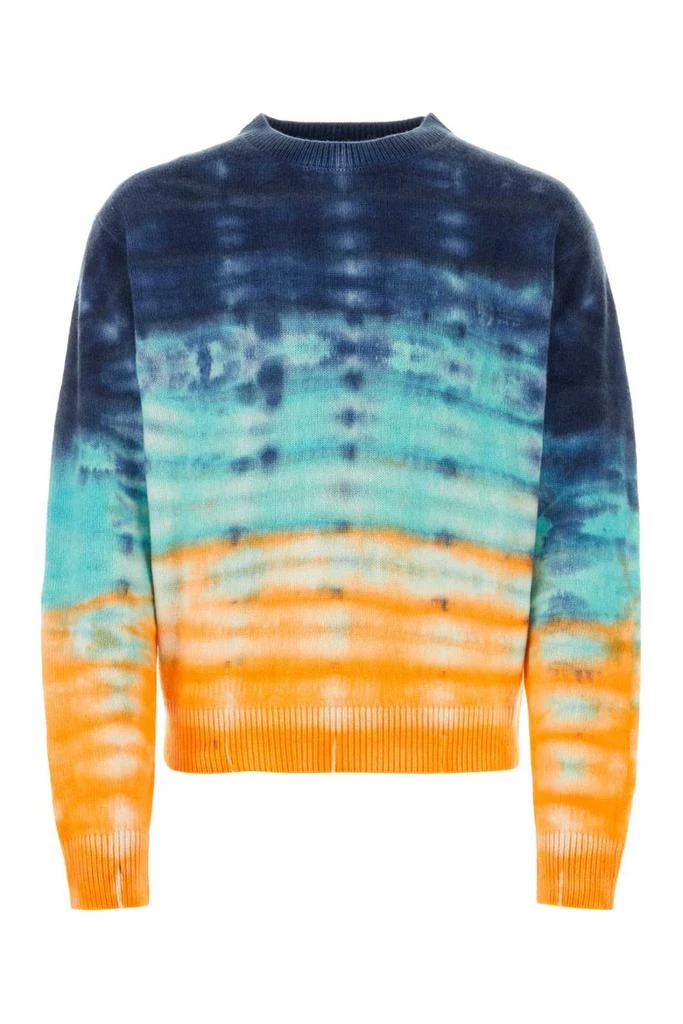 The Elder Statesman The Elder Statesman Sonar Tie-Dyed Crewneck Jumper 1