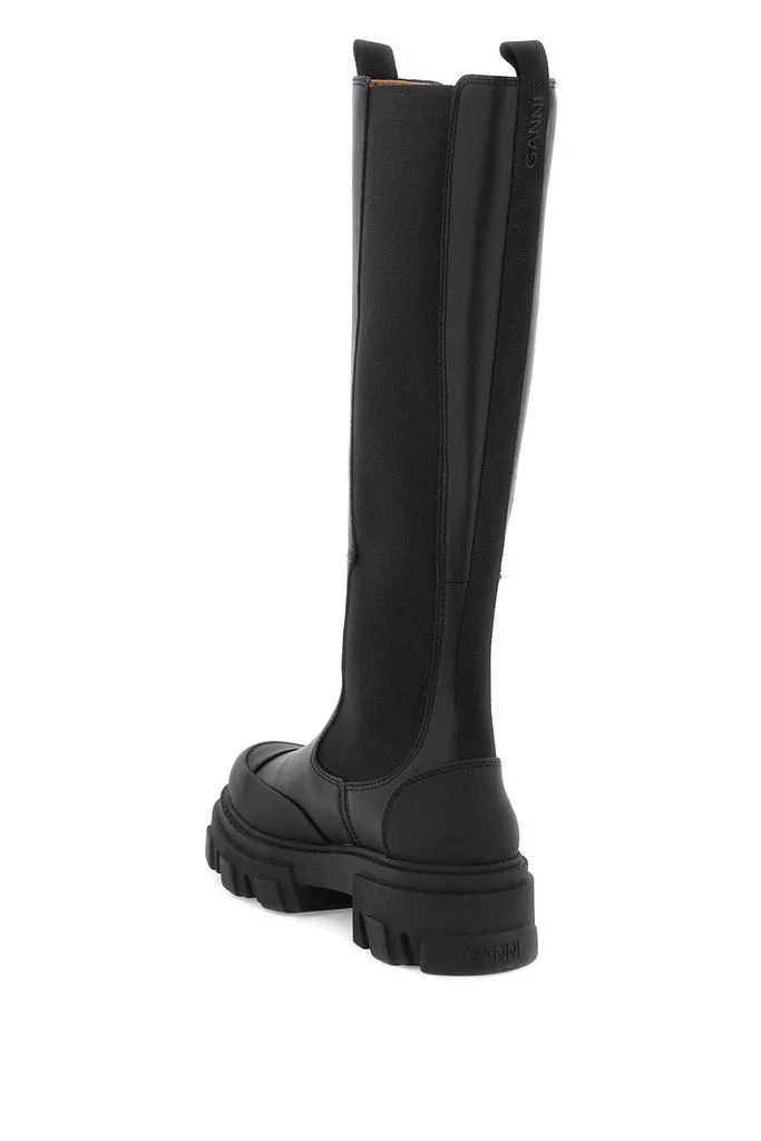 Ganni cleated high chelsea boots 3
