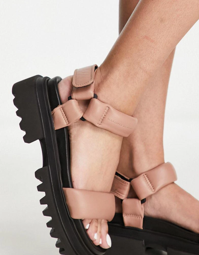 ALL SAINTS AllSaints Helium leather sandals in pink 4