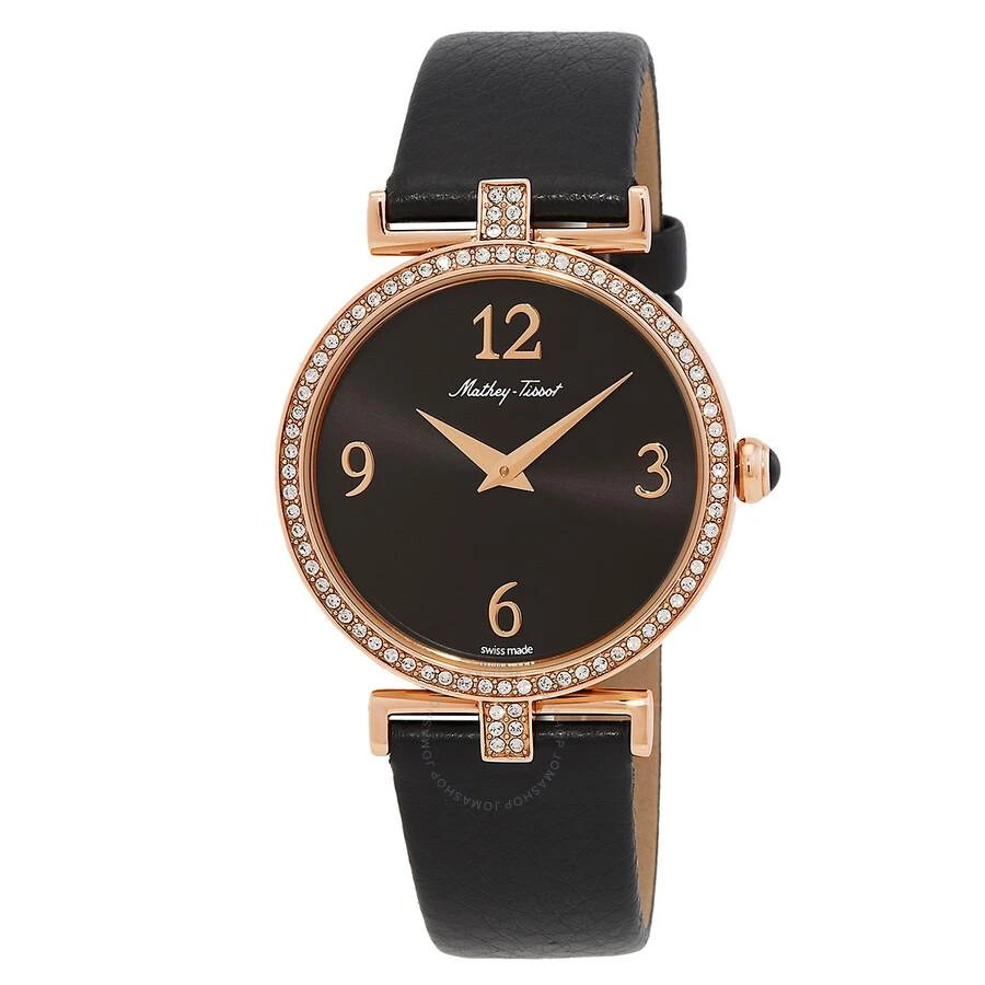 Mathey-Tissot Gaia Quartz Black Dial Ladies Watch D587QPN 1