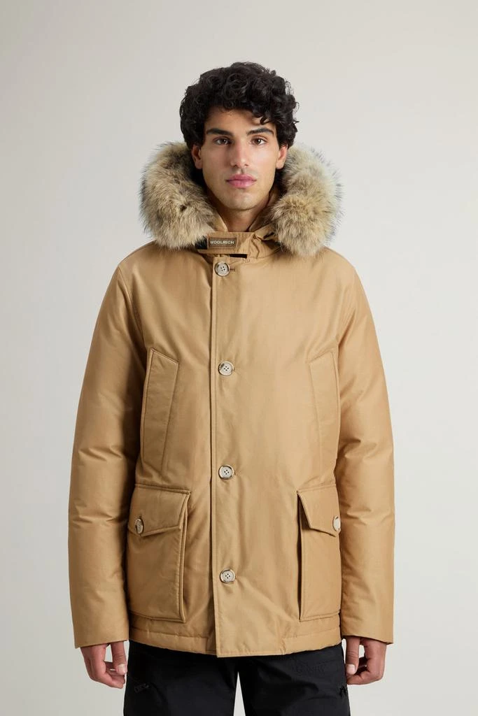 Woolrich Arctic Anorak in Ramar Cloth with Detachable Fur - Men - Beige 1