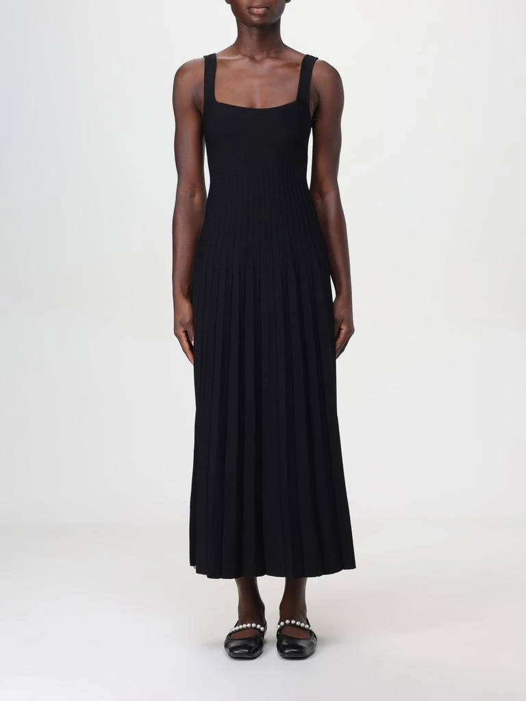 staud exclusive trinity lace-inset silk maxi slip dress Exclusive Trinity Lace-Inset Silk Maxi Slip Dress By Staud