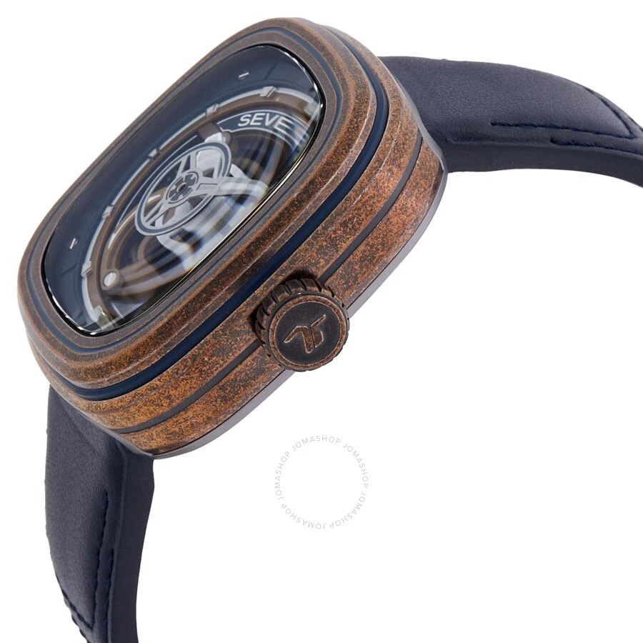 Sevenfriday Classic Skeletonized Blue Gold Dial Men's Watch PS1/04 2