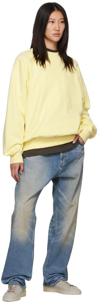 Fear of God ESSENTIALS Yellow Crewneck Sweatshirt 4