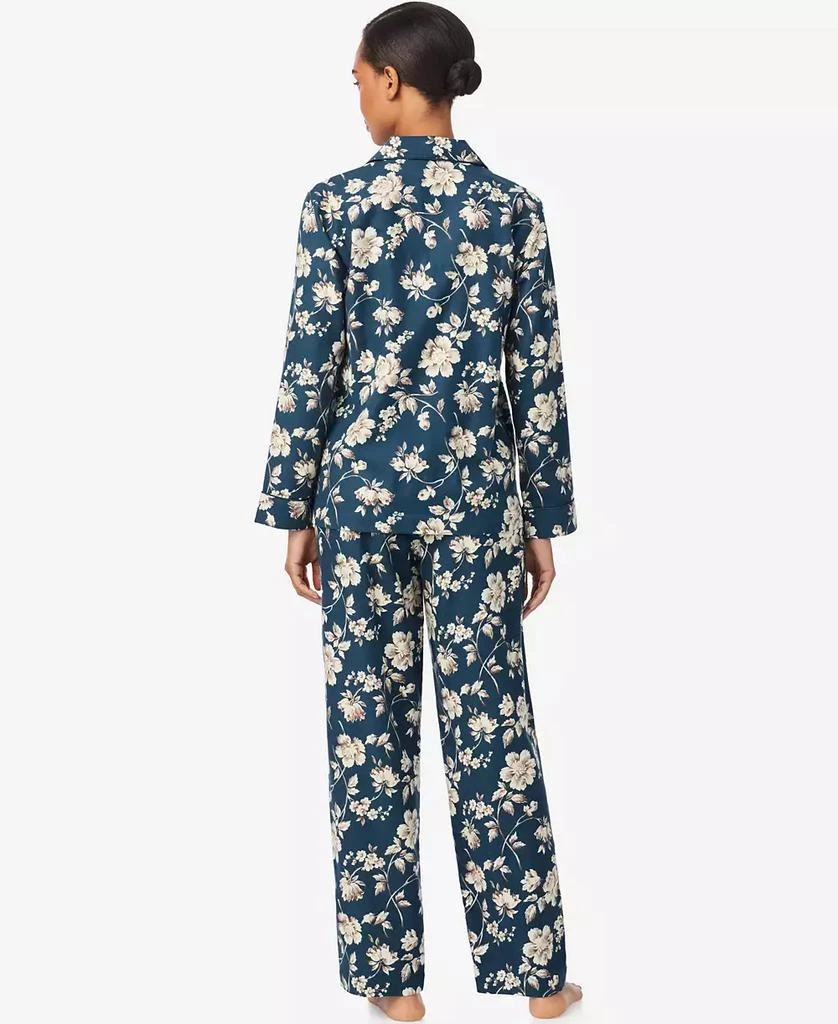 Ralph Lauren Women
s Long-Sleeve Notch Collar Long Pant Pajama Set 3