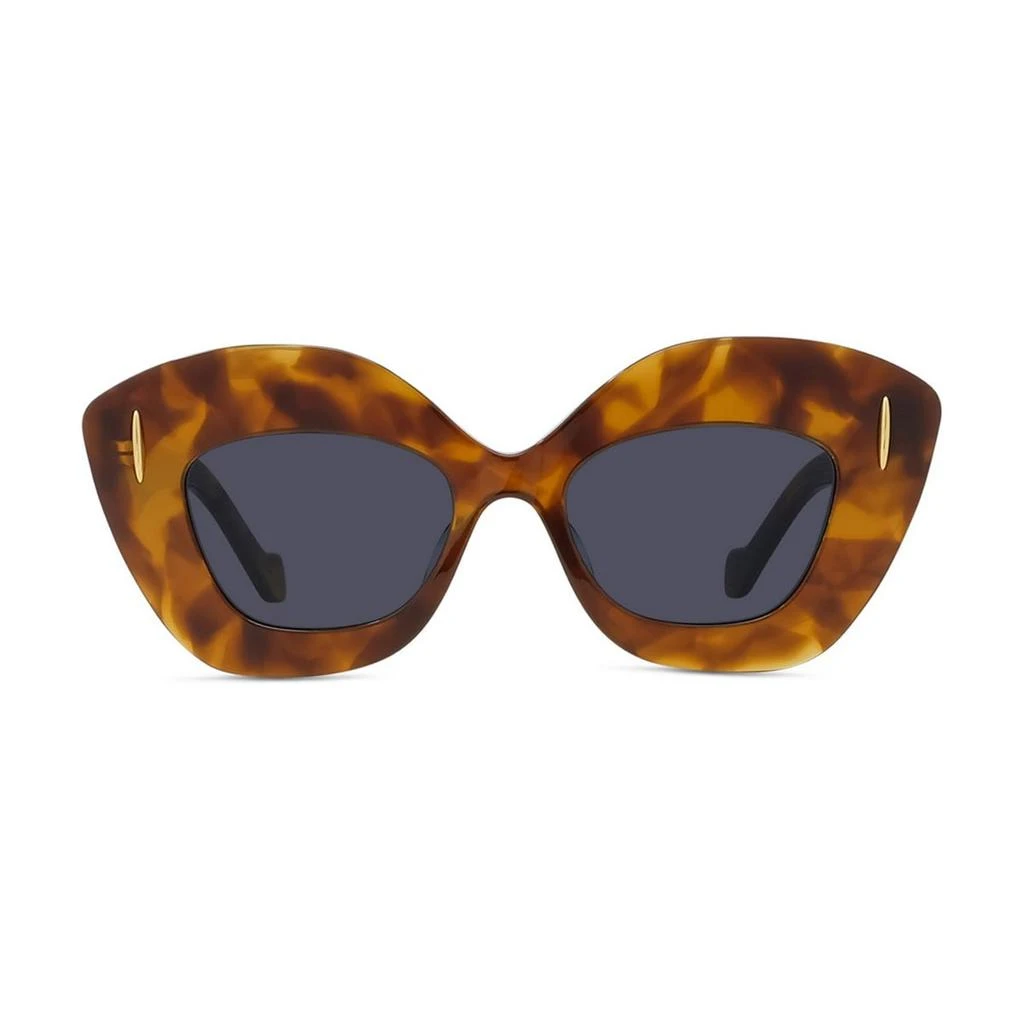 NEW LOEWE SUNGLASSES HAVANA WOMEN LOEWE LW40127I 53V Loewe LW40127F Anagram Sunglasses in Havana Brown – Designer  main image 3