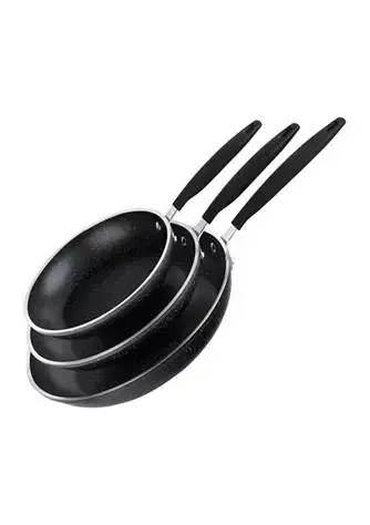 Gotham Steel 3-Piece Nonstick Mineral and Diamond Triple Coated Frying Pans Set