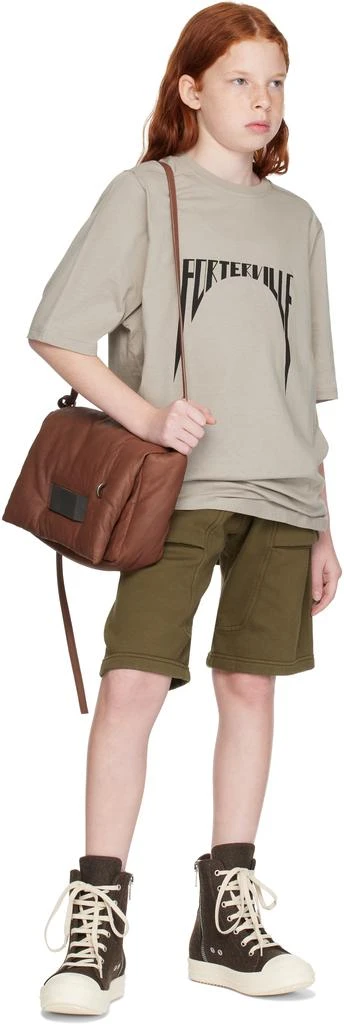 Rick Owens Kids Taupe Porterville Jumbo T-shirt 4