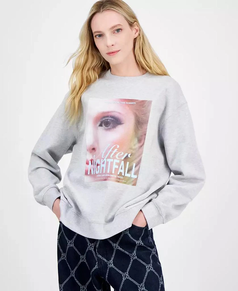 Hugo Boss Women's After Nightfall Cotton Sweatshirt 1