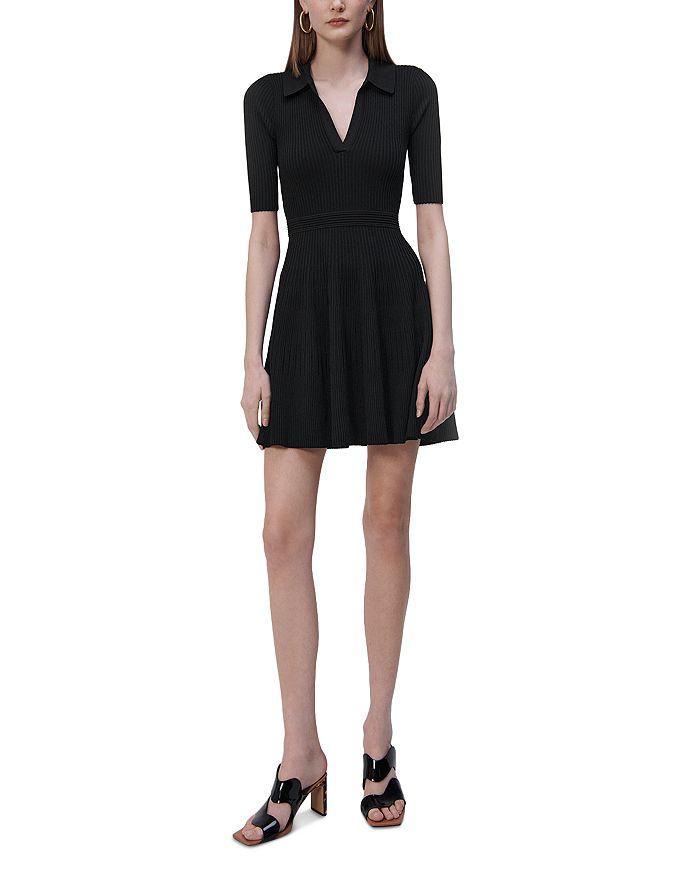 SIMKHAI Patricia Core Compact Rib Polo Dress