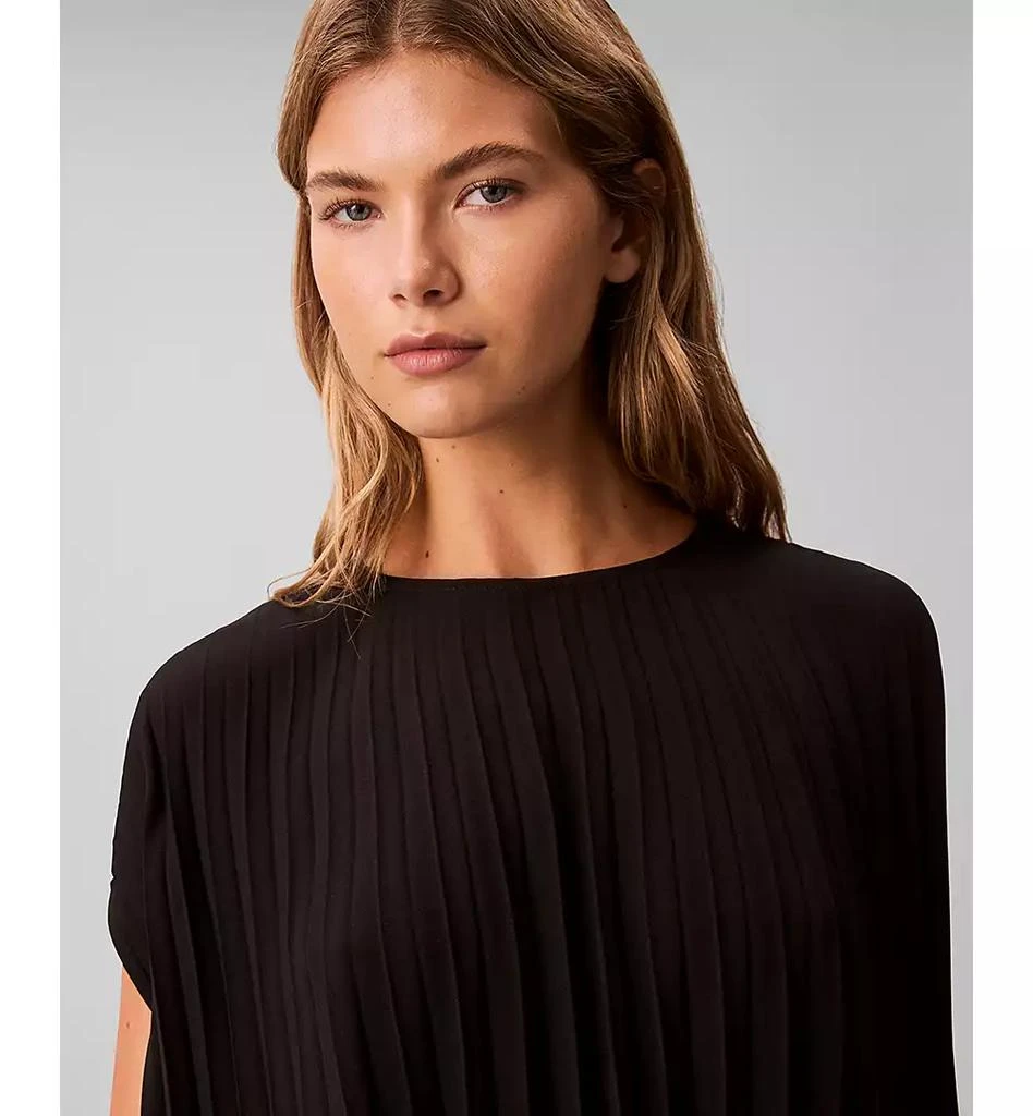 Calvin Klein Women
s Pleated Short Sleeve Top 3
