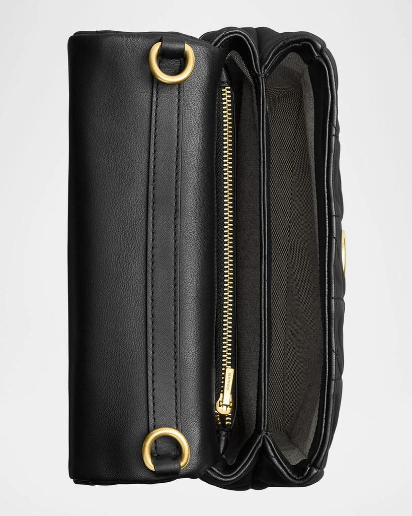 Coach Tabby Time Square Quilted Washed Leather Shoulder Bag 3