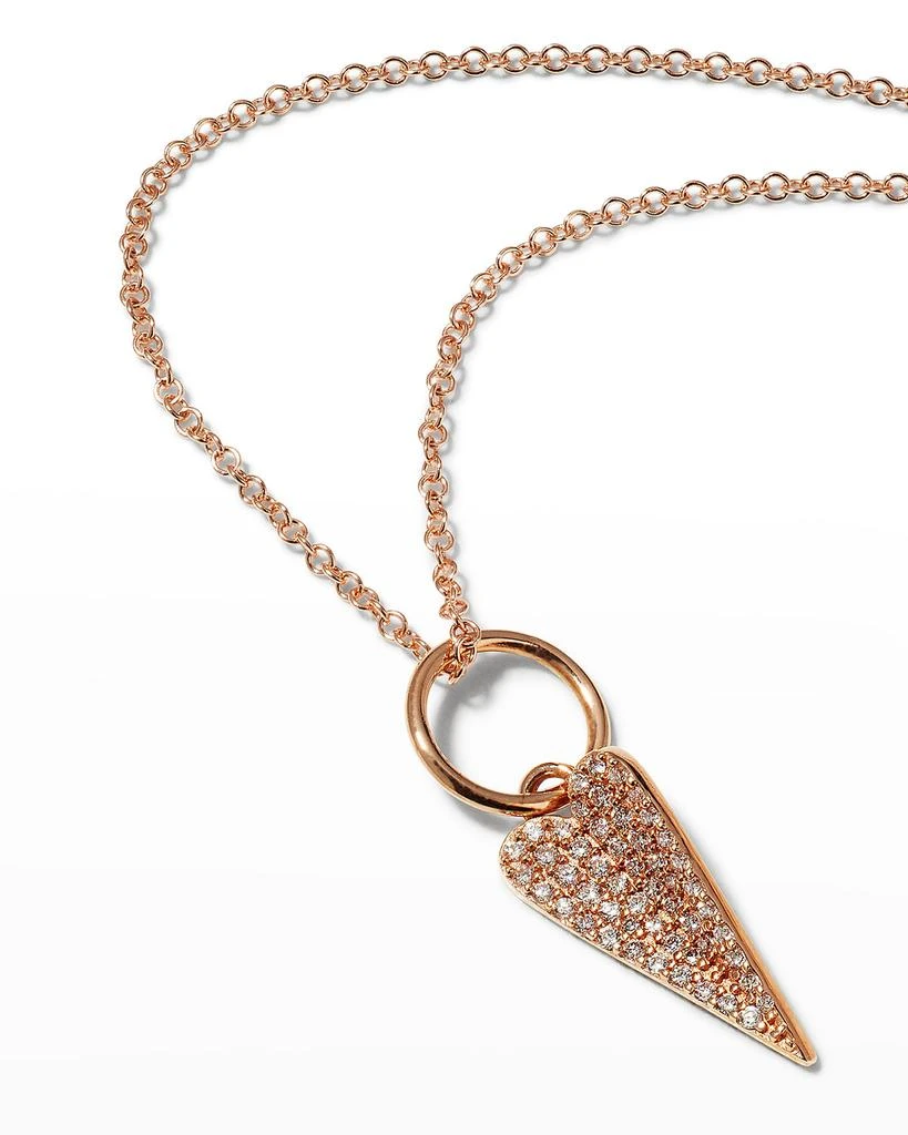 Bridget King Jewelry Mini Folded Heart Necklace 2