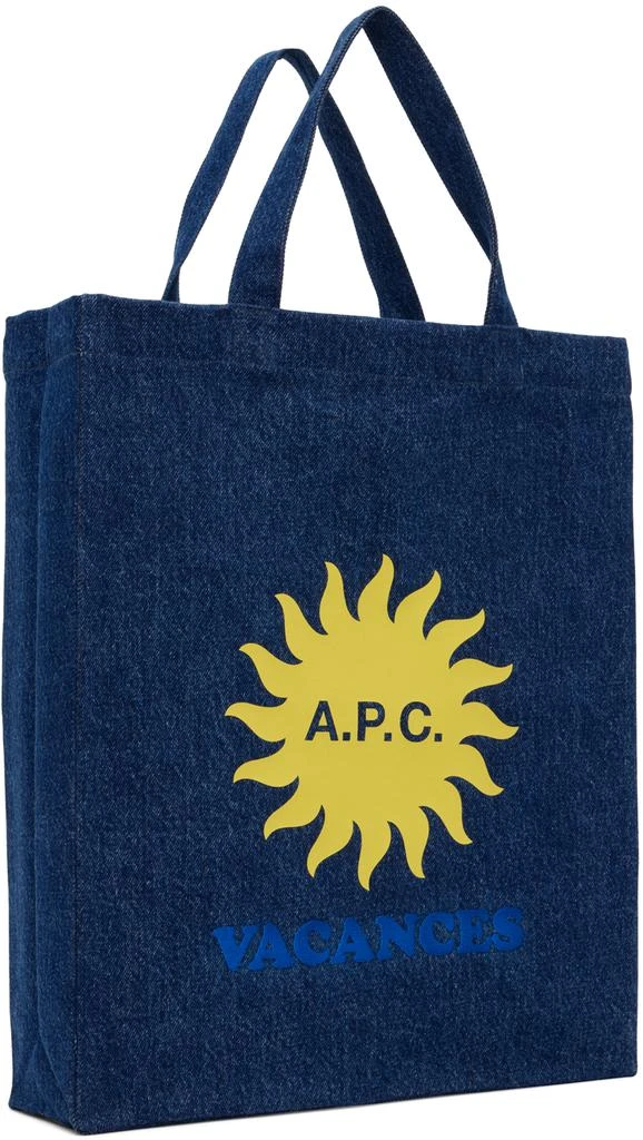 A.P.C. Navy Lou Mini Vacances Tote 2