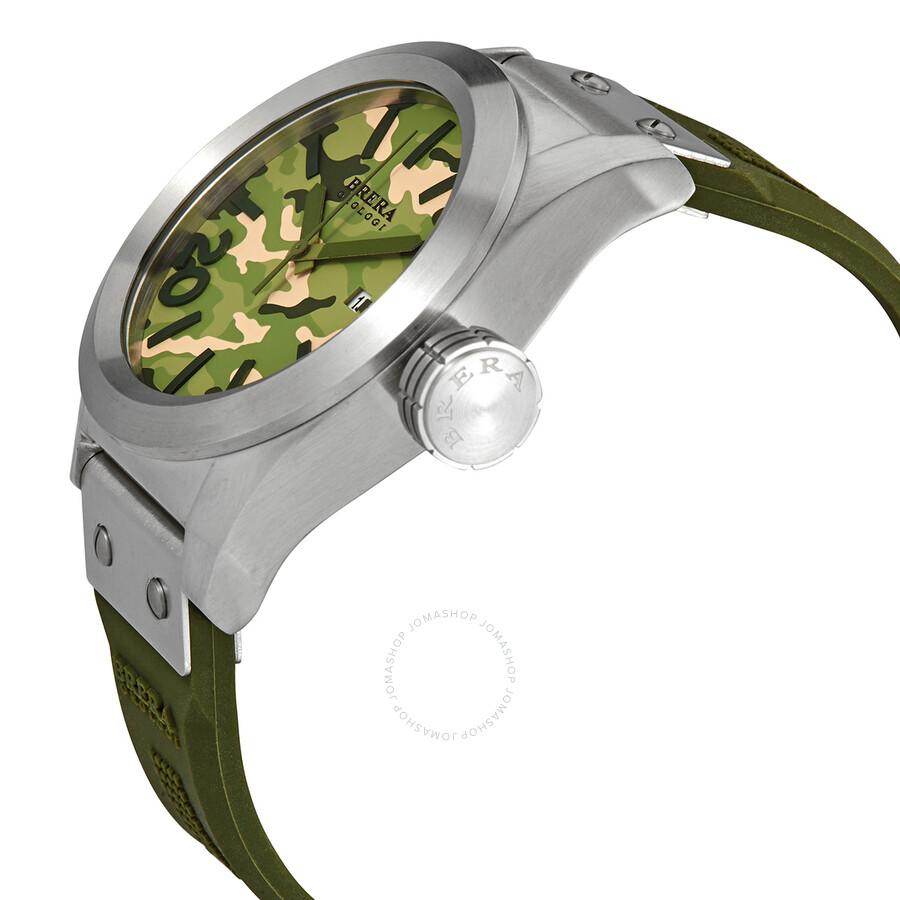 BRERA OROLOGI Open Box - Brera Orologi Eterno Solotempo Quartz Green Dial Men's Watch BRETS4581