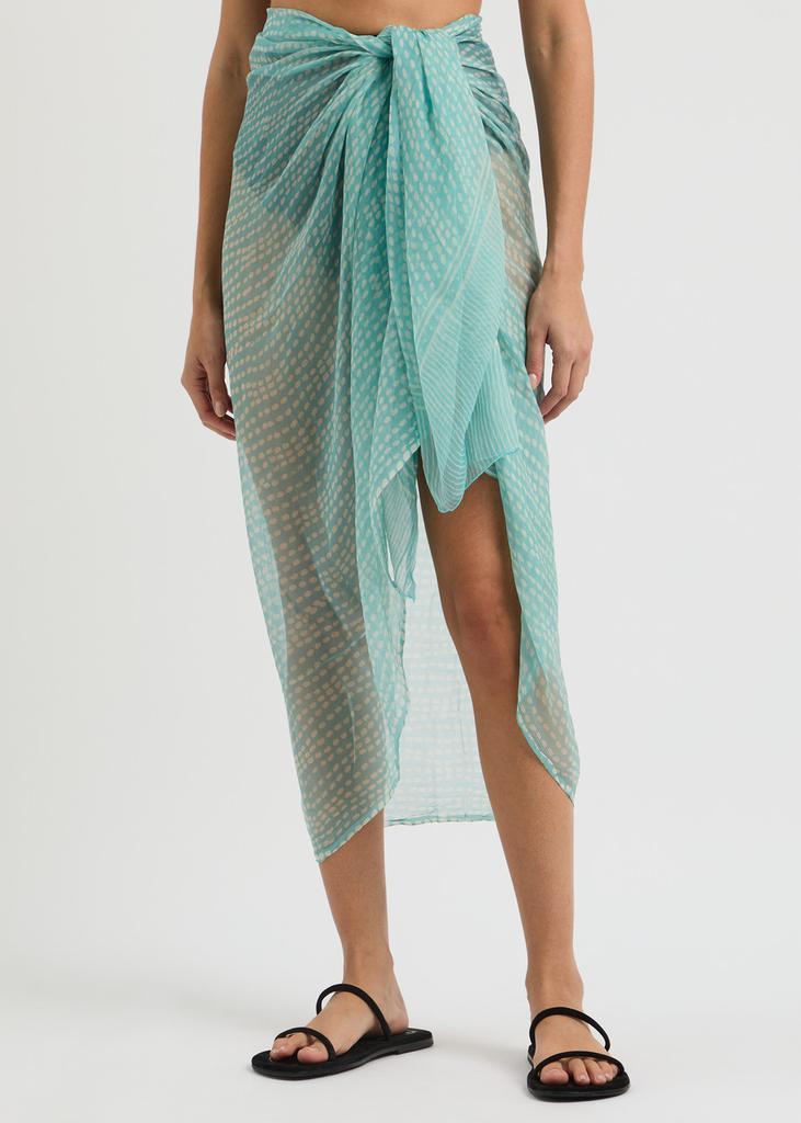 Cloe Cassandro Printed silk-georgette sarong
