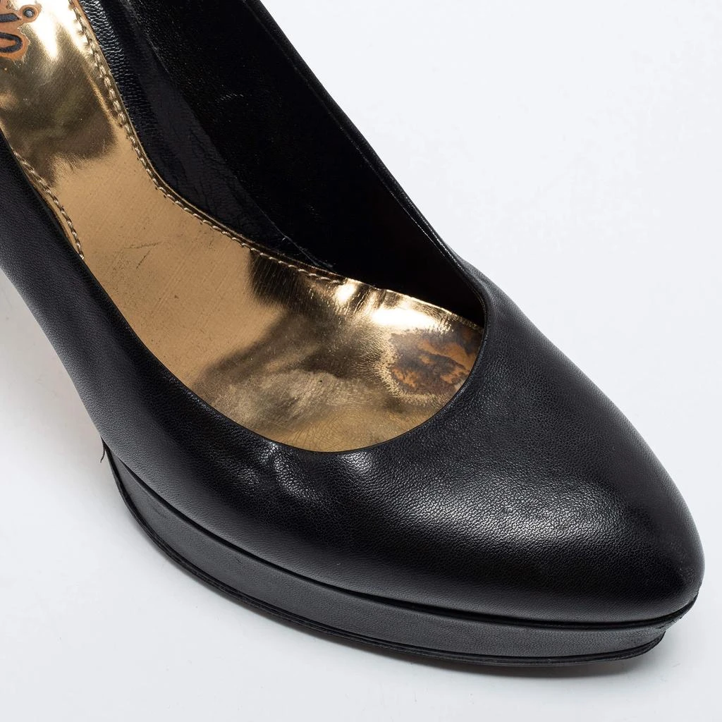 Gucci Gucci Black Leather Platform Pumps Size 37 7