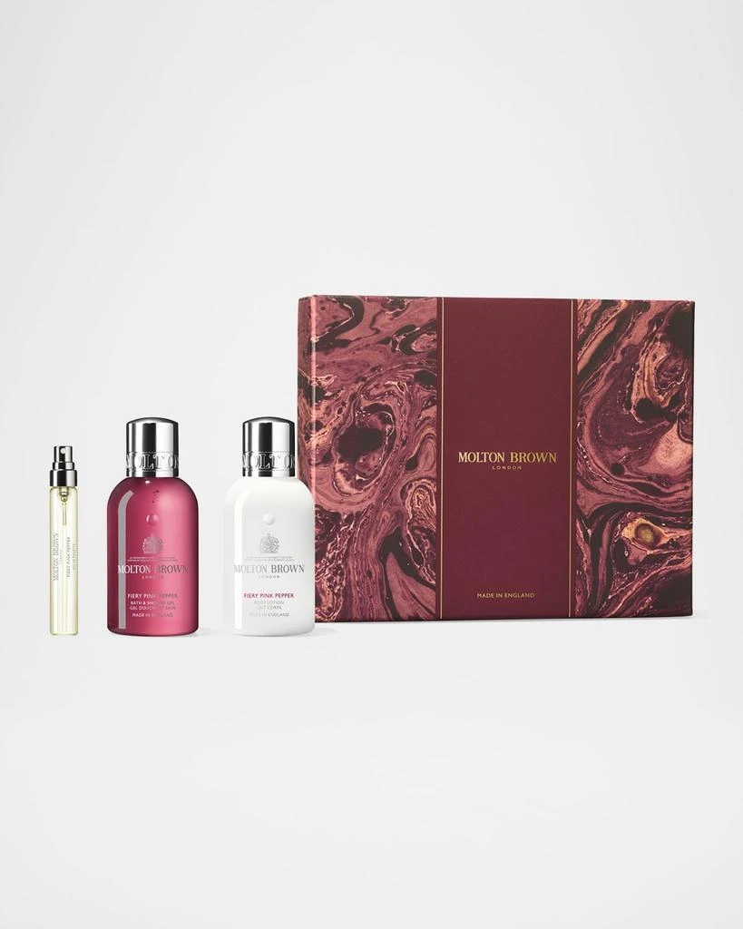 Molton Brown Fiery Pink Pepper Travel Bath & Body Gift Set 1