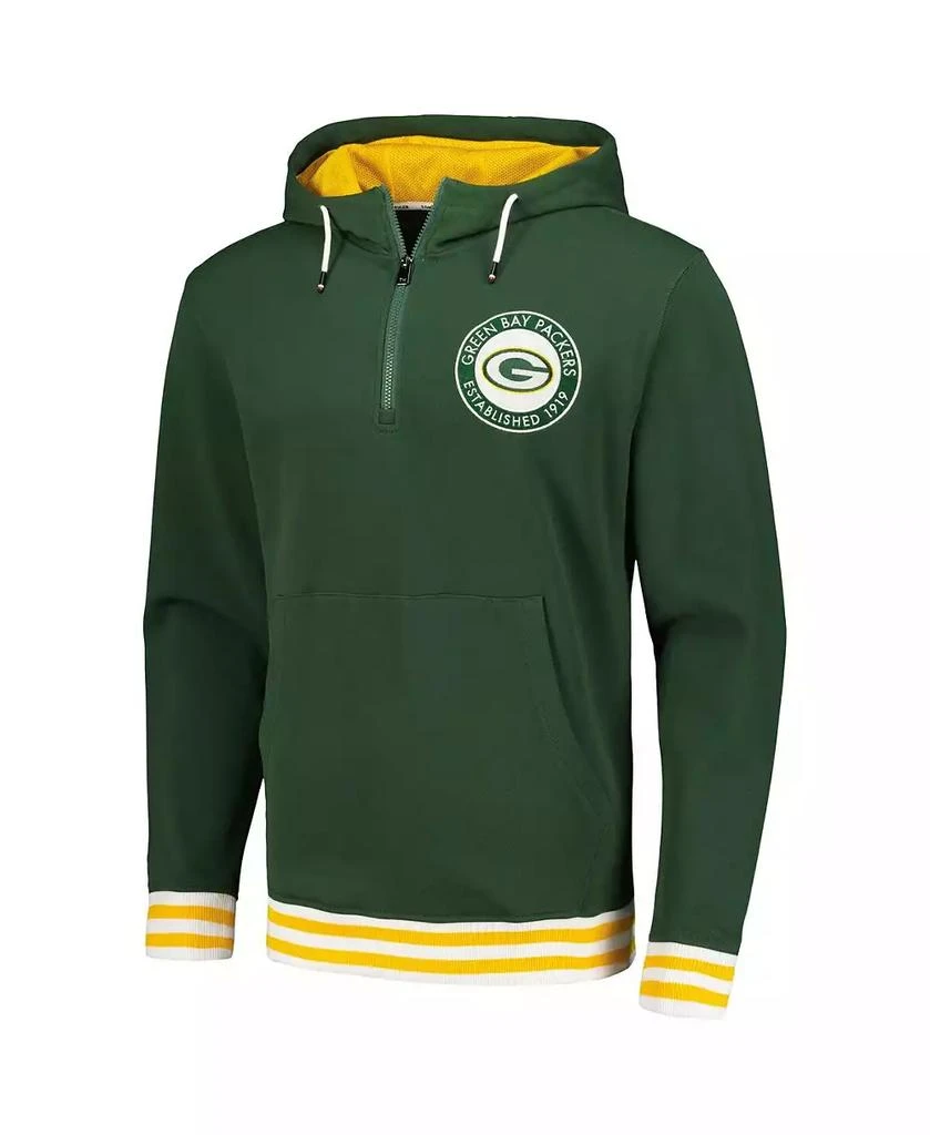 Tommy Hilfiger Men's Green Green Bay Packers Aaron Quarter-Zip Hoodie 2