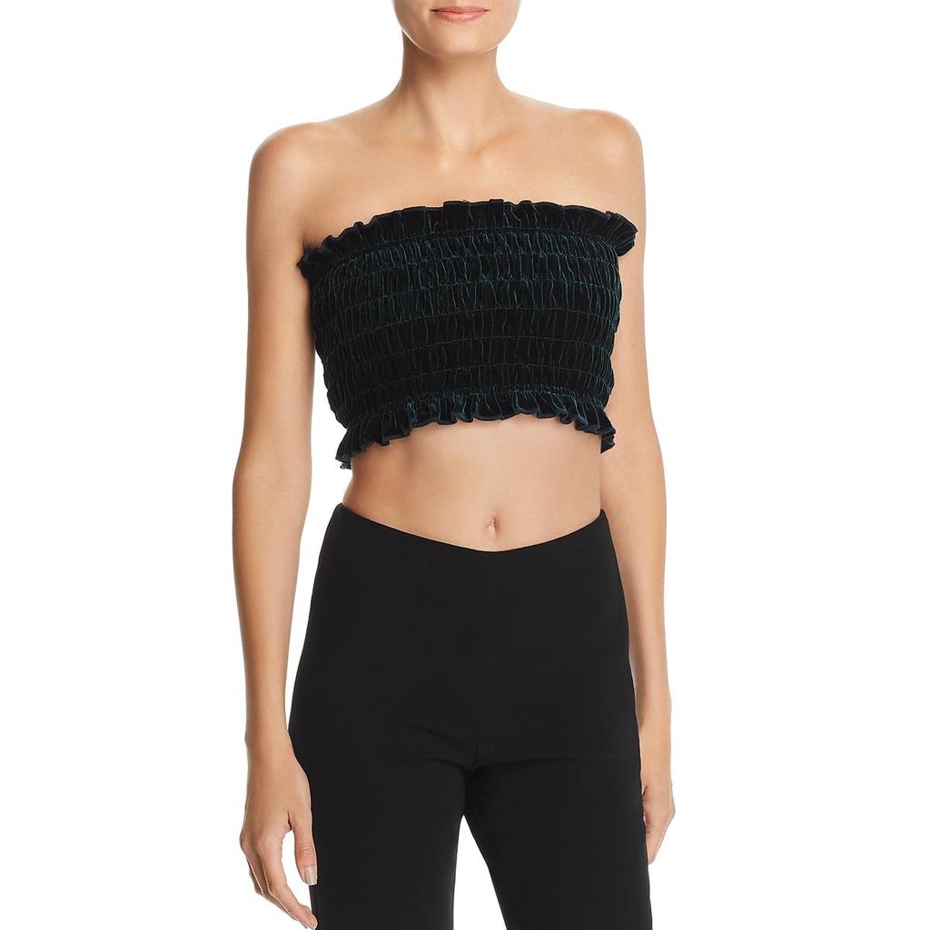 Tiger Mist Lucia Womens Velvet Strapless Tube Top