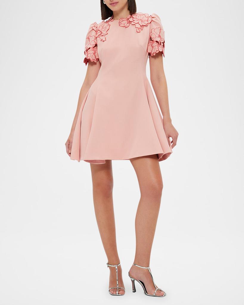 Shop Elyse Applique Fit-&-Flare Mini Dress on Sale at BeyondStyle
