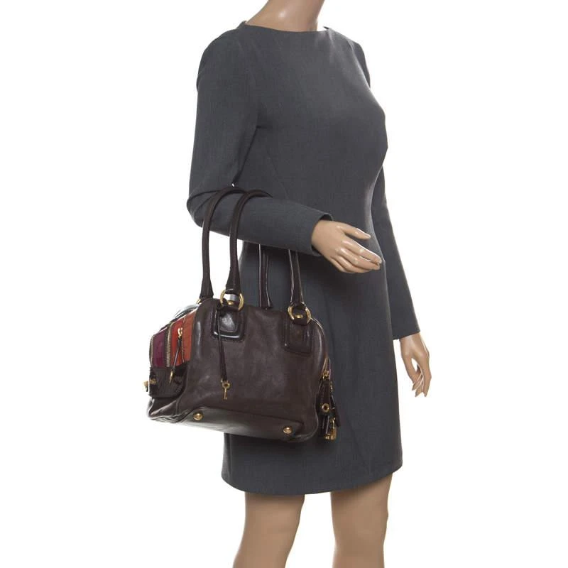 Dolce & Gabbana D&G Multicolor Leather Lily Bowler Bag 2