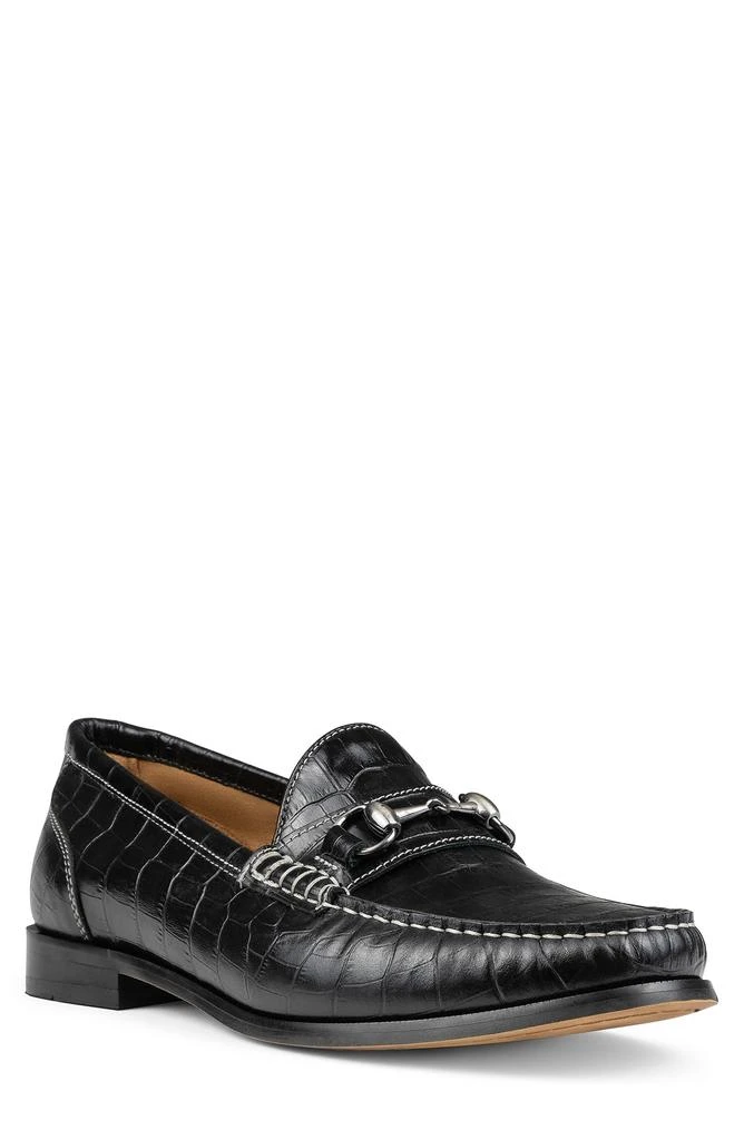 Donald Pliner Croc Embossed Bit Loafer 1