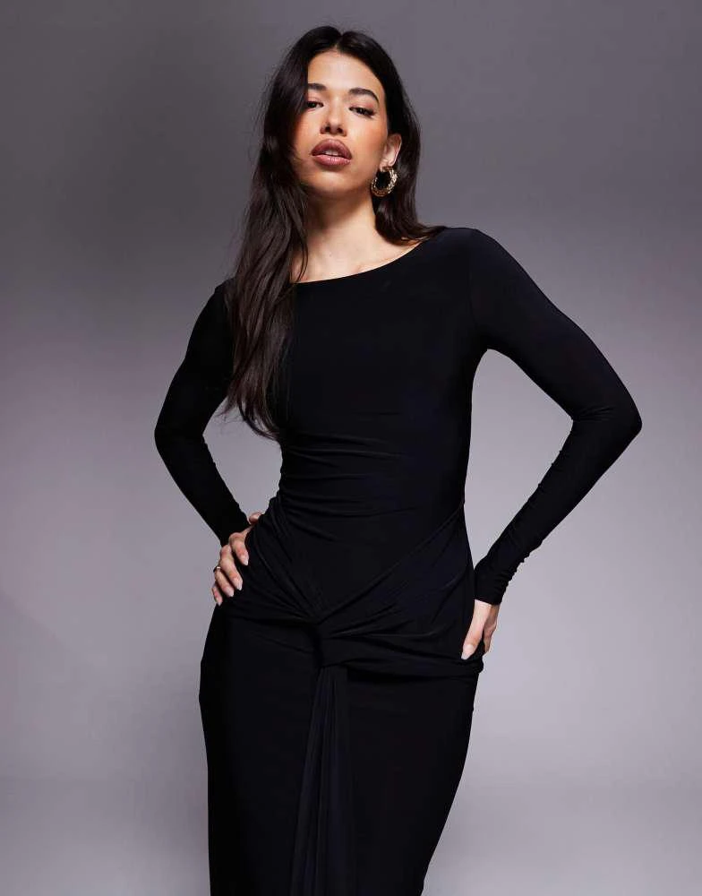 emma long sleeve dress Dani Collared Neck Long Sleeve Dress main image 1