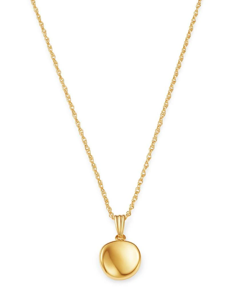 Bloomingdale's Disc Pendant Necklace in 14K Yellow Gold, 18" 6