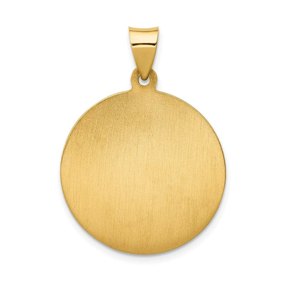 Diamond2Deal 14k Yellow Gold Saint Anthony Medal Hollow Pendant 4