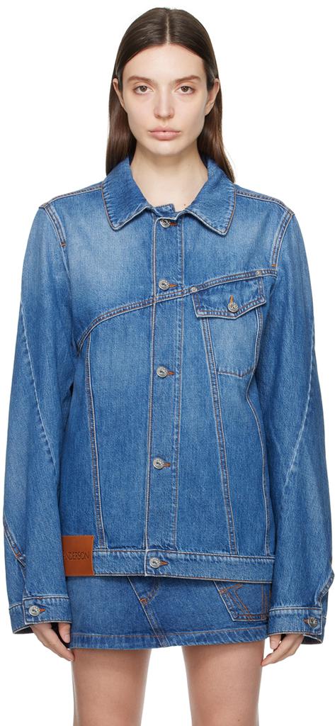 【美品】JW ANDERSON Blue Denim Ruffle Jacket 美品】JW ANDERSON Blue Denim Ruffle Jacket