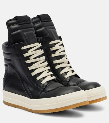 Rick Owens Geobasket leather sneakers 1